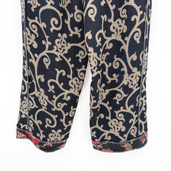 Vintage Nothing Matches Artsy Mixed Print Lagenlook Straight Leg Pants Size 1 - Picture 8 of 12